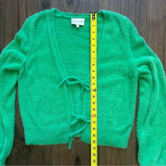 Freshman 1996 Green Women's Cardigan - Picture 4 of 5